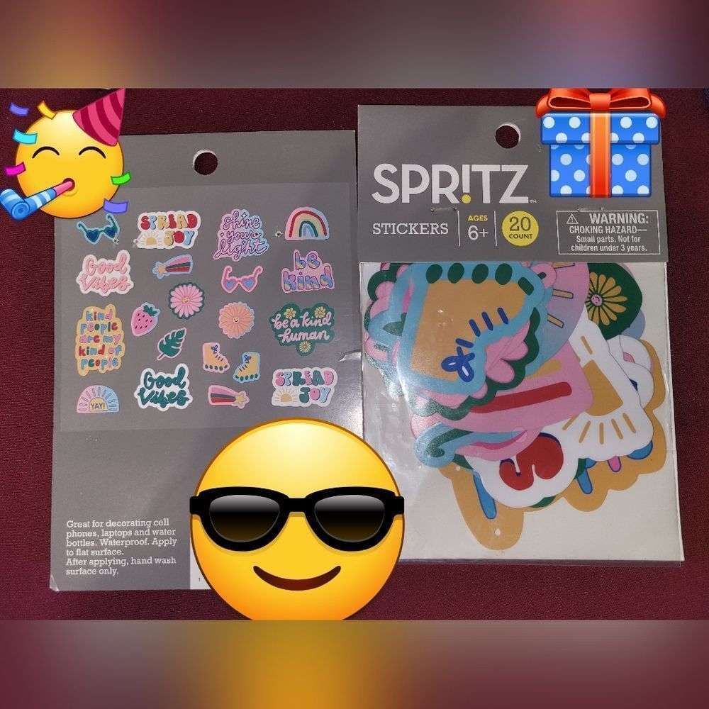 One Pack Of 20 Spritz Vibrant Sticker Collection